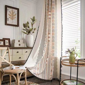 Semi Blackout Window Bohemian Curtains